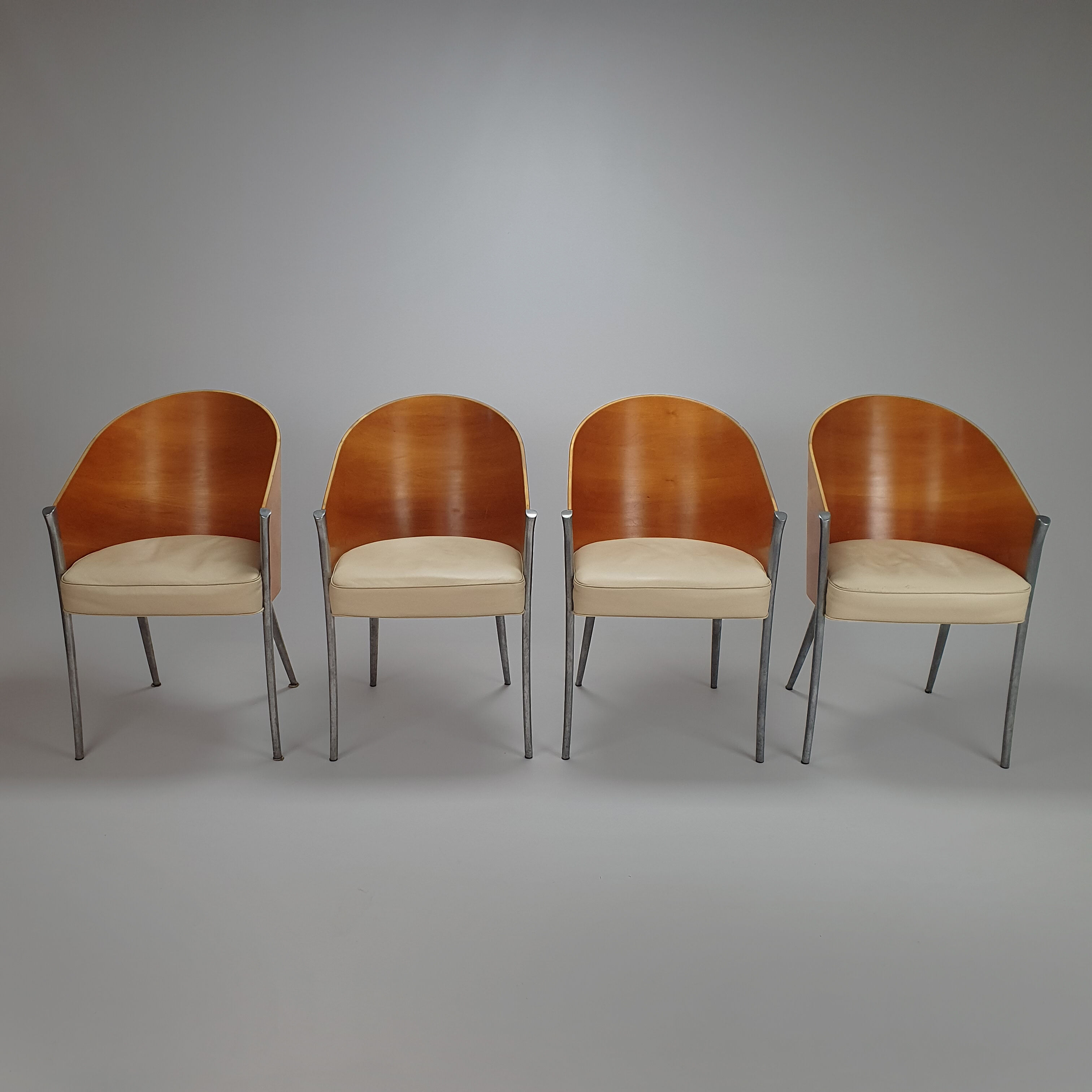 Set of 4 King Costes Dining chairs by Philippe Starck for Aleph, 1980s