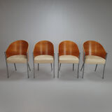 Set of 4 King Costes Dining chairs by Philippe Starck for Aleph, 1980s