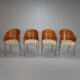 Set of 4 King Costes Dining chairs by Philippe Starck for Aleph, 1980s