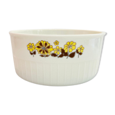 White glass bowl from the 70s sovirel