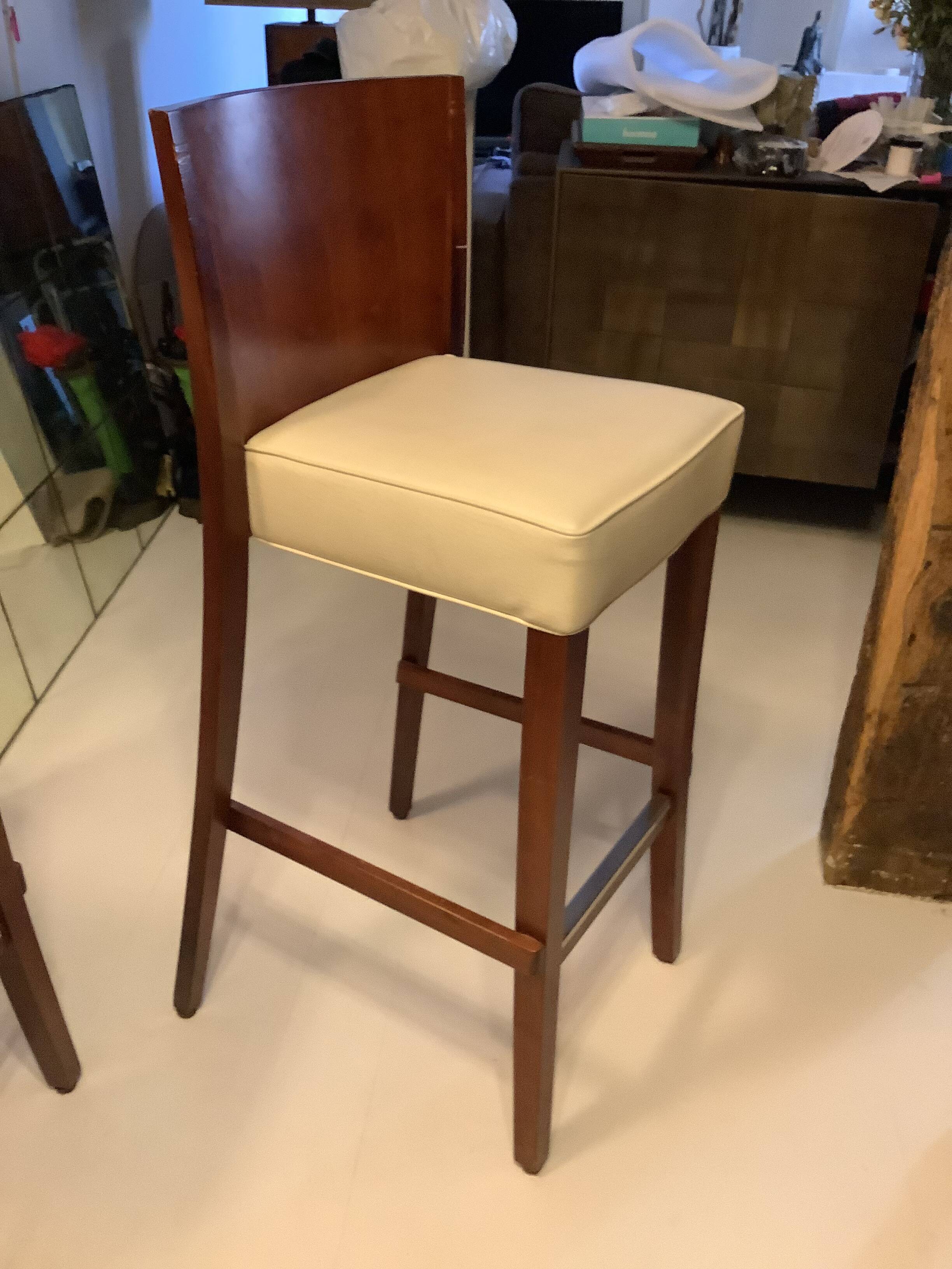 Table Haute Marbre Carrara + 5 Tabourets "Neoz" par Philippe Starck /Draide