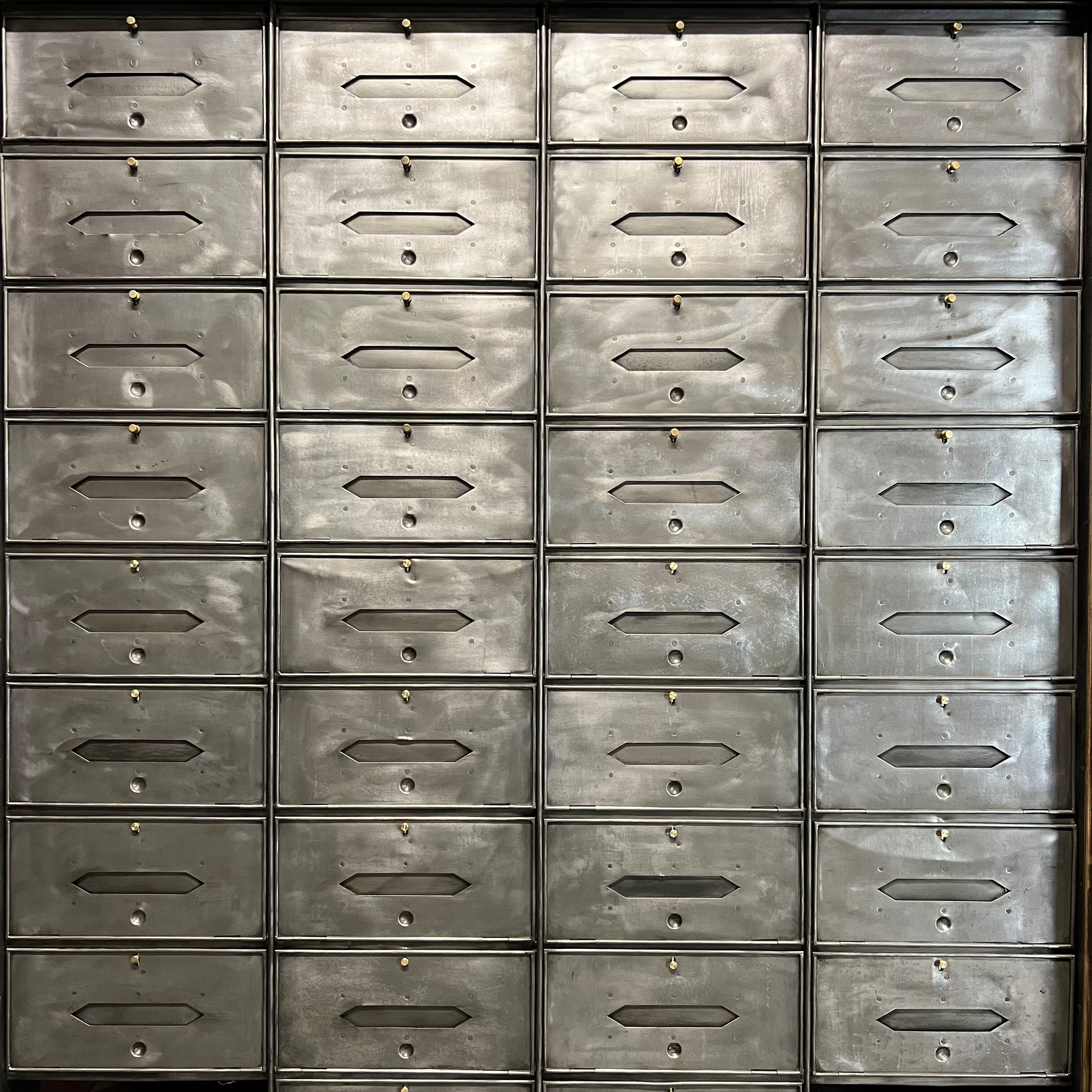 Furniture with flap and steel curtain circa 1930