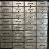 Furniture with flap and steel curtain circa 1930