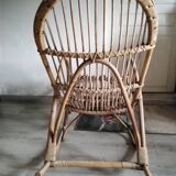 Rattan rocking chair from the 60s by Rohe Noordwolde