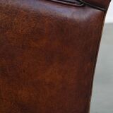 Sheep leather armchair with character