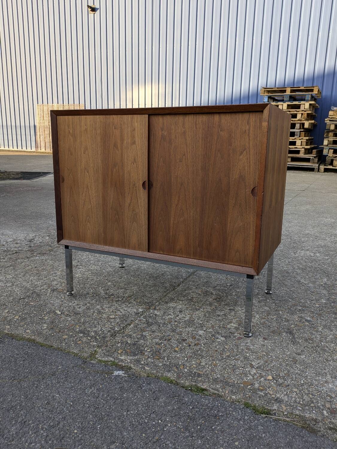 Vintage teak sideboard attributed to Poul Cadovius.