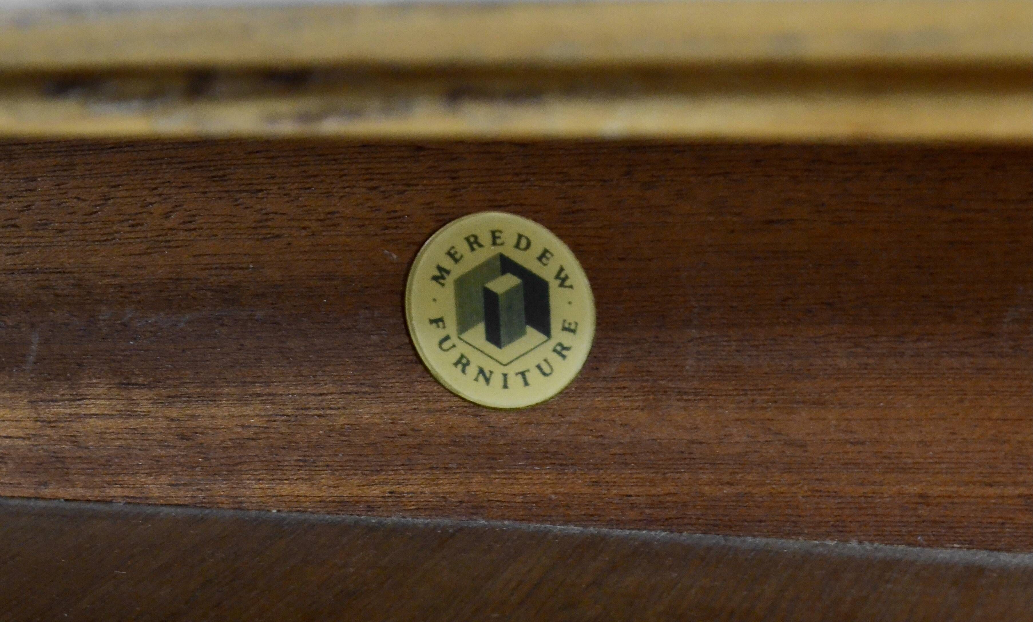 Midcentury Teak Petite Desk / Dresser By Meredew. Vintage Modern Danish Sca