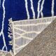 Moroccan blue decorated rug 200cmx300cm