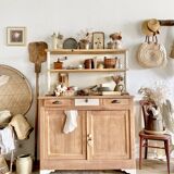 Vaisselier, buffet 2 portes en châtaignier
