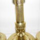 4 brass bronze torch candlesticks 27 cm