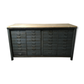 Old metal workbench