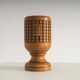Vintage wooden lattice accent lamp