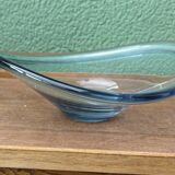Coupe en cristal, forme libre, signée