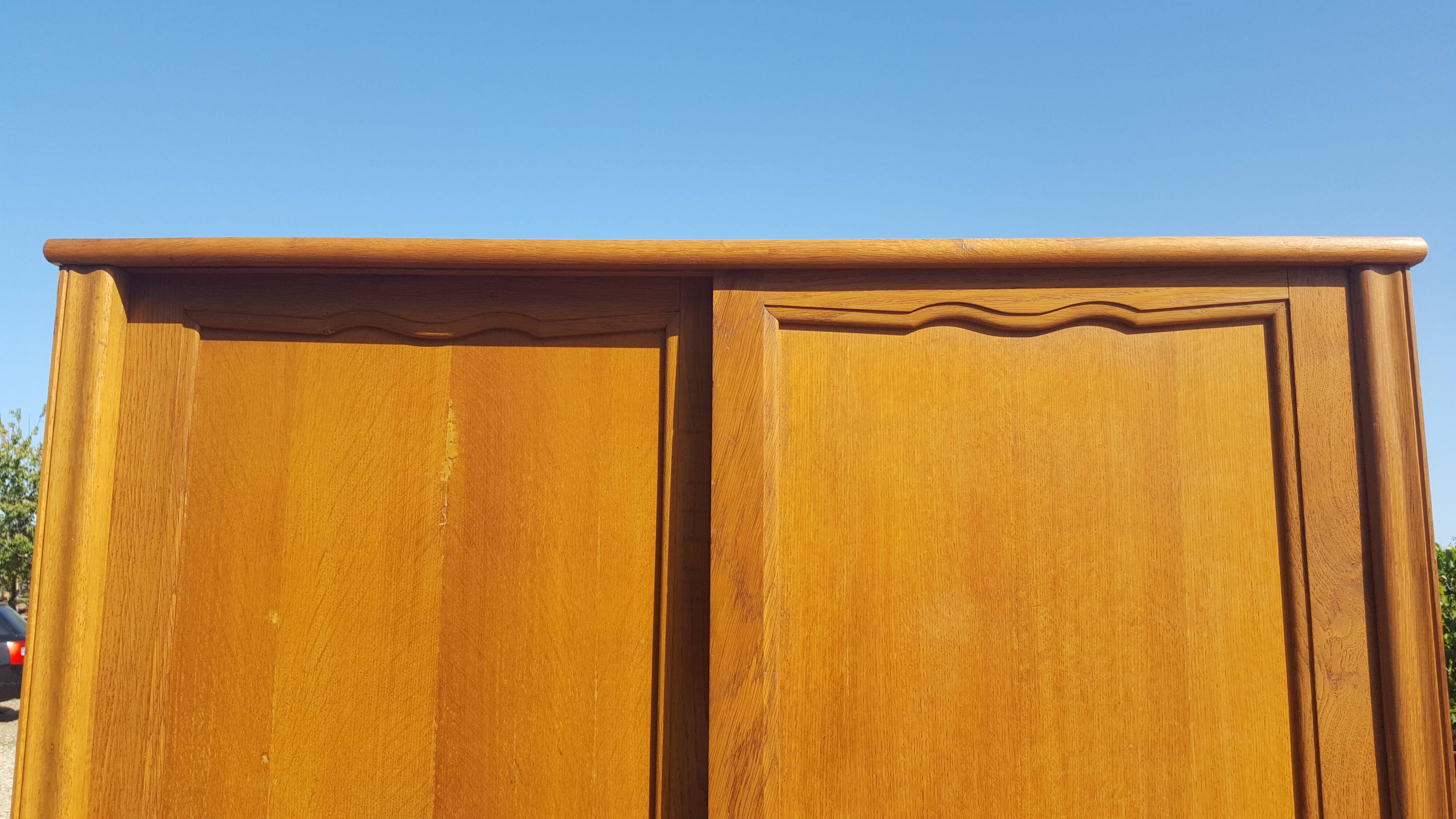 Scandinavian vintage cabinet sliding doors