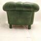 Former chesterfield green leather chair