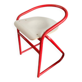 Vintage red and white chair