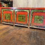 Buffet ancien chinois 3 portes + 3 tiroirs