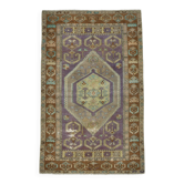 Purple & Brown Oriental Vintage Rug, 107x172Cm