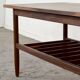 Vintage Midcentury Danish Two Tier Slatted Coffee Table In Afromosia.