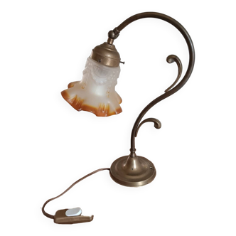 Table lamp. Swan neck/tulip