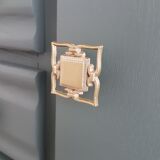 Gray art deco commode