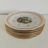 Assiettes porcelaine Fragonard vintage