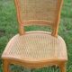 Chaise en bois et cannages vintage