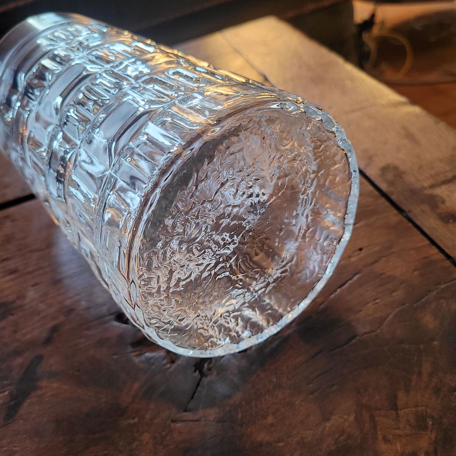 Molded glass pitcher – 1960s-70s