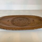 Black Forest style carved wooden tray