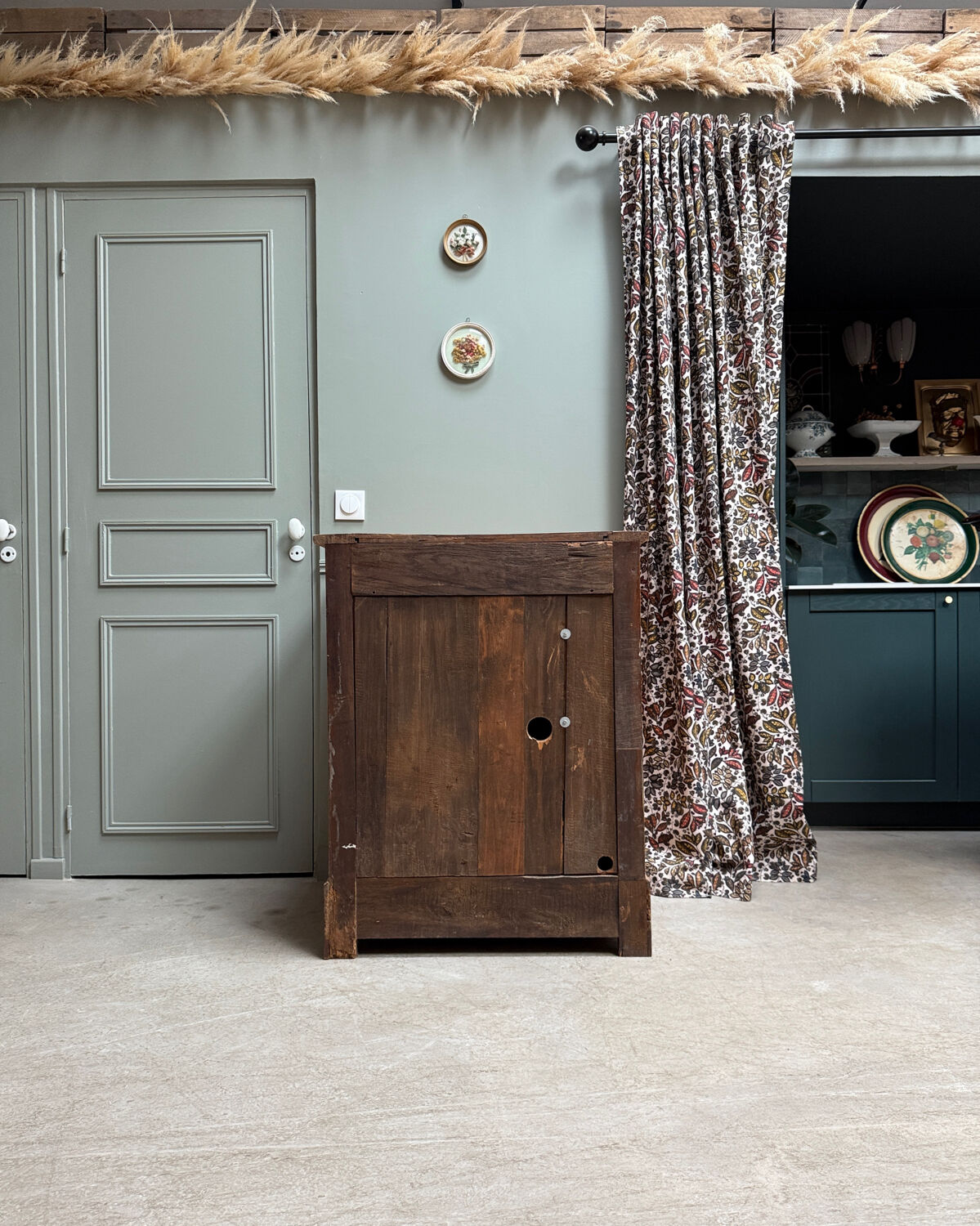 Large walnut jam cupboard (restored)