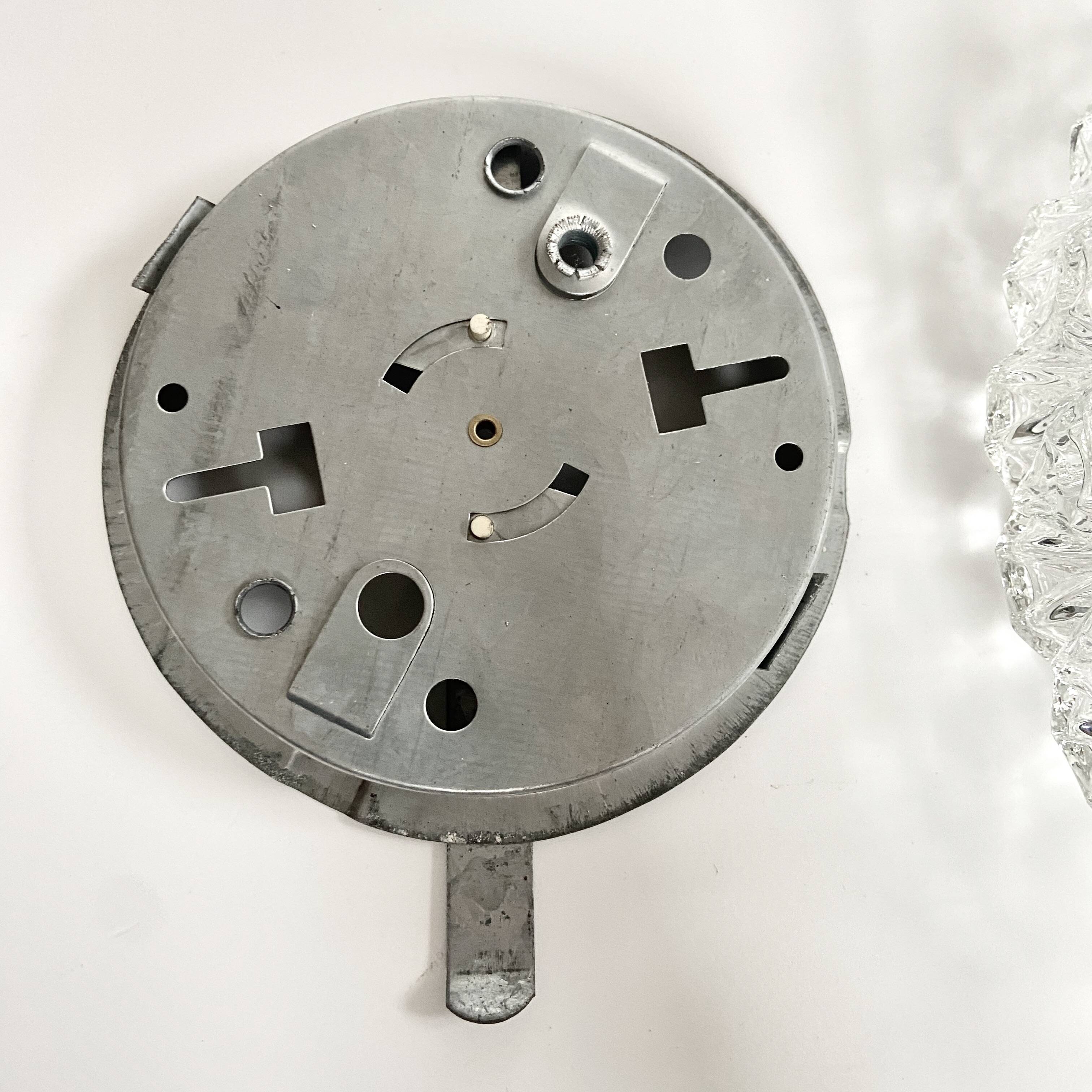 Holophane glass ceiling light - Ø 25 cm - H 9.5 cm