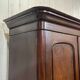 19th-century Victorian English bedroom wardrobe in mahogany.