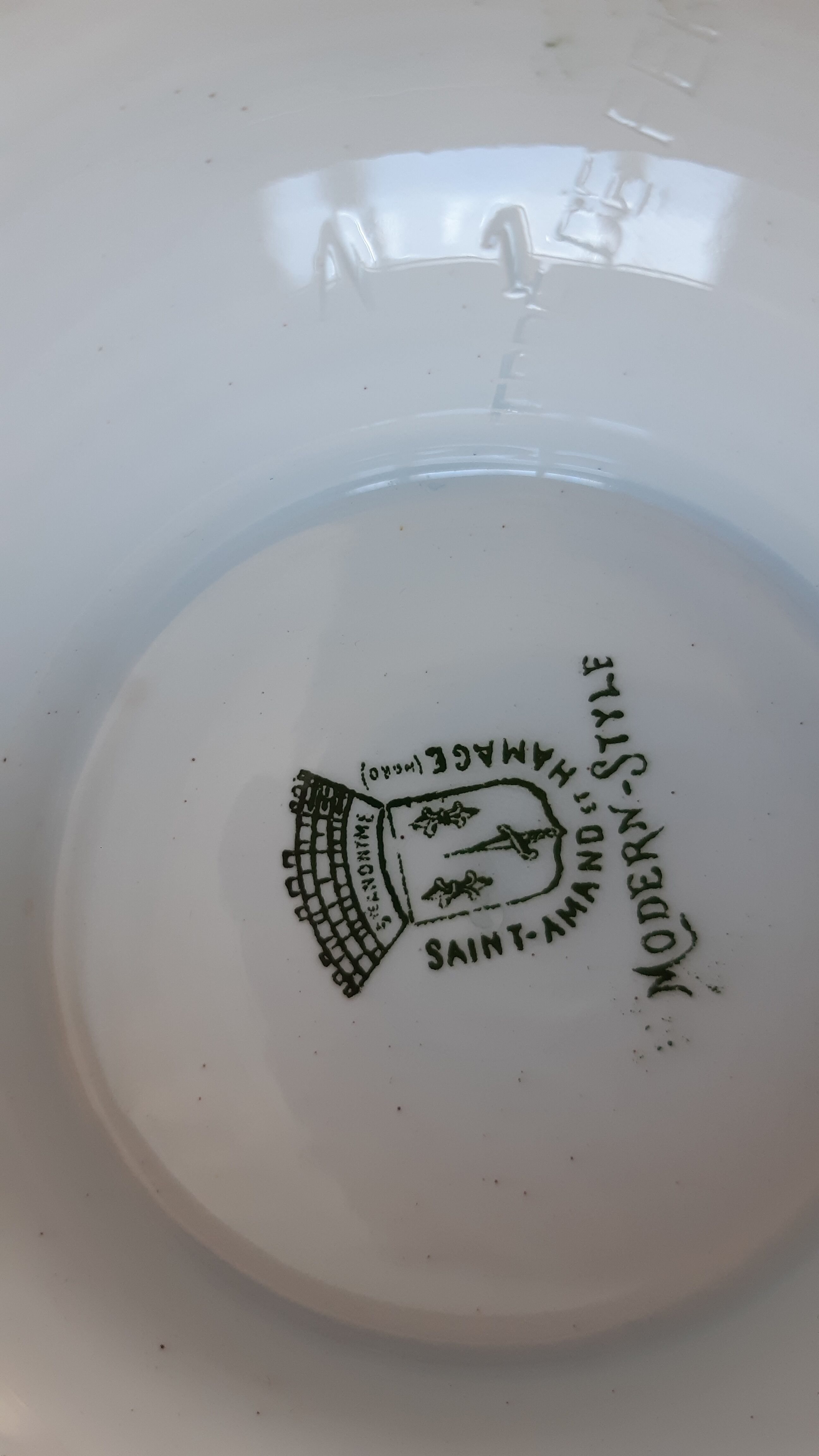 Saladier Terre de Fer Saint-Amand fin XIXème