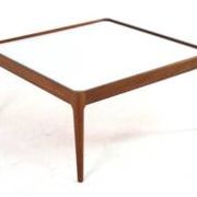 Square coffee table with reversible top 'Hilleberg' - mid-century modern style