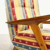 1970's Italian lounge chairs with a funky twist