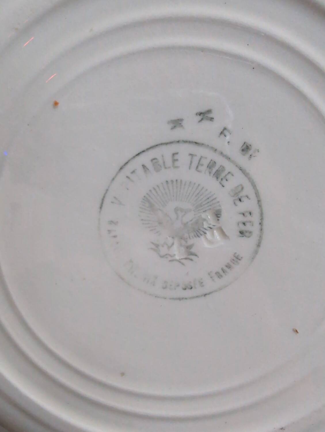 Ensemble assiettes a dessert vintage