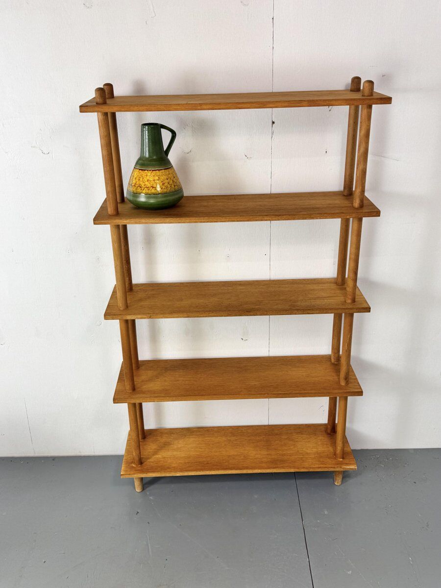 Mid-century modernist free standing shelving Unit, 1950s