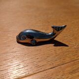 Silver knife holders whale model