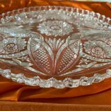Set of 3 BUDER chiseled crystal serving dishes