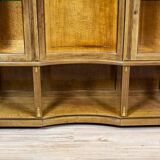 Vintage Bookcase with Brass, 1930s
