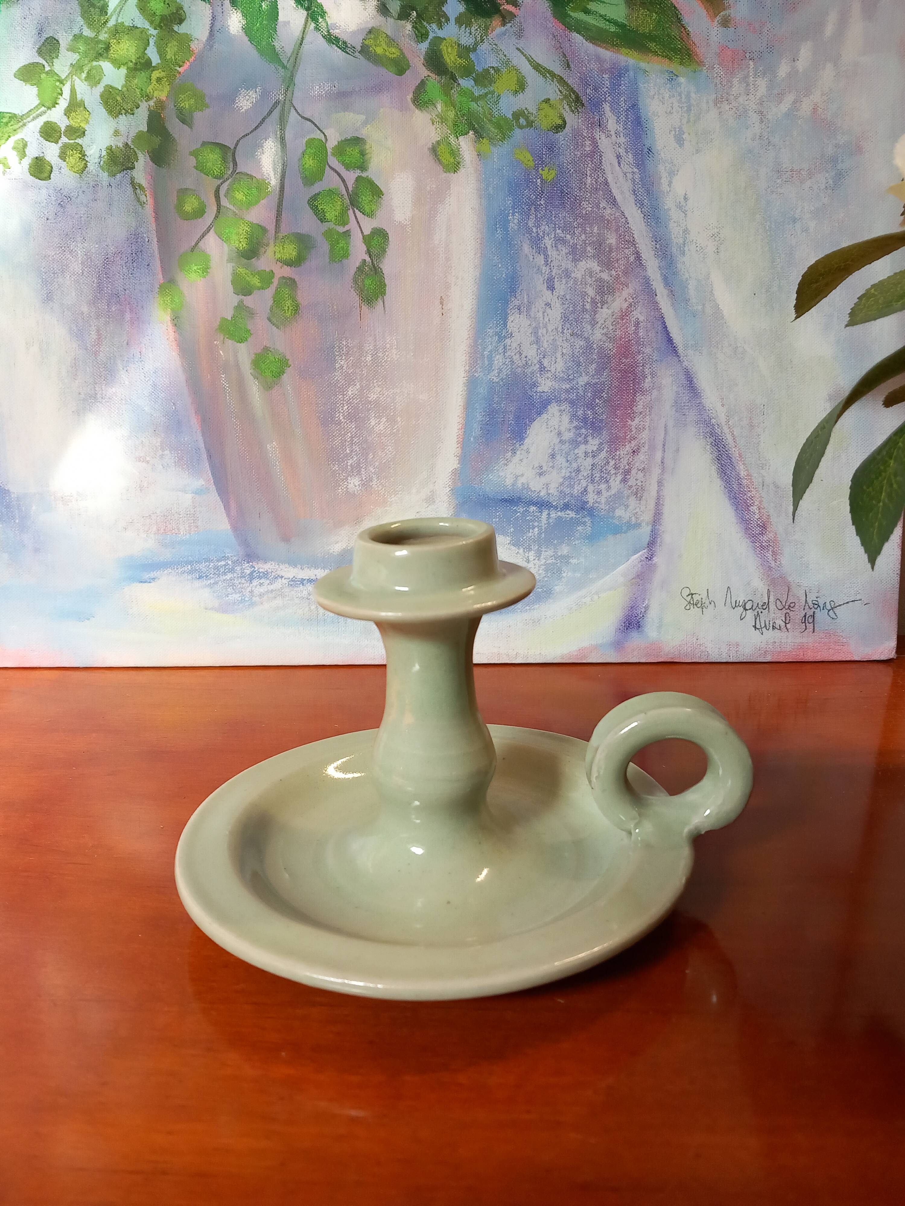 Candle holder signed by Jean Maur - Artist from La Morinerie in Beynac.