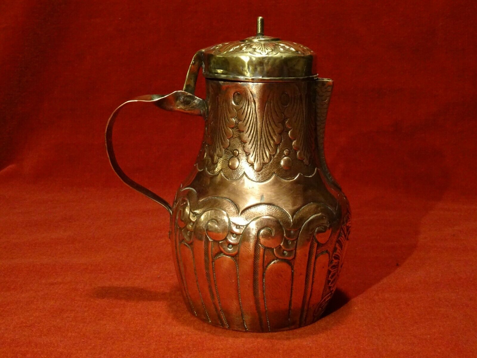 Old hull copper and brass repelled rock decoration XVIII XIX th