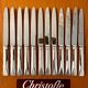 Christofle Atlantide model 12 table knives 24.5 cm very good condition