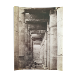 Photographie, tirage albuminé - Abidos, temple de Séthi 1er, Pascal Sébah (1823-1886)