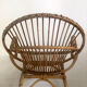 Fauteuil en rotin vintage 60's