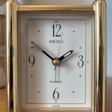 Seiko vintage gold quartz alarm clock