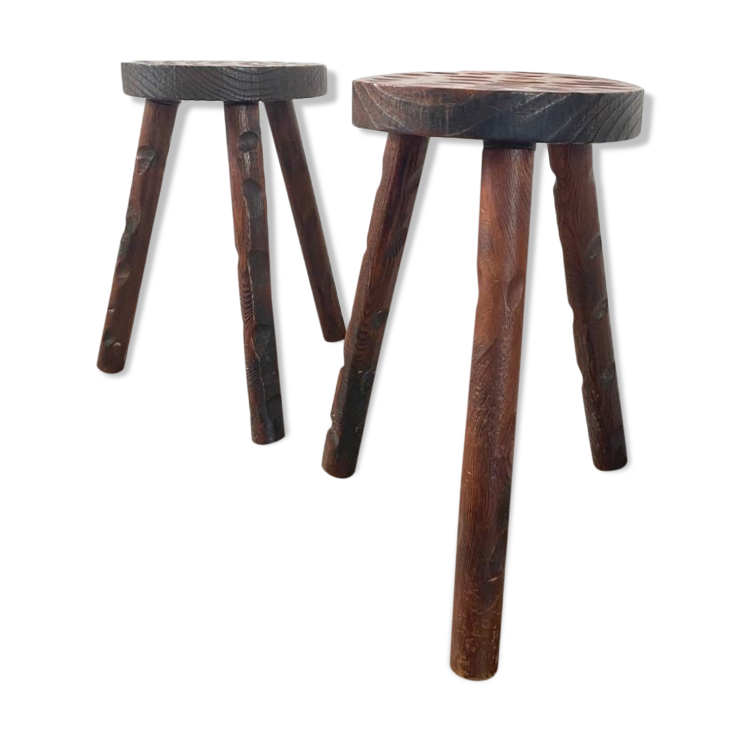 Pair of tripod stools