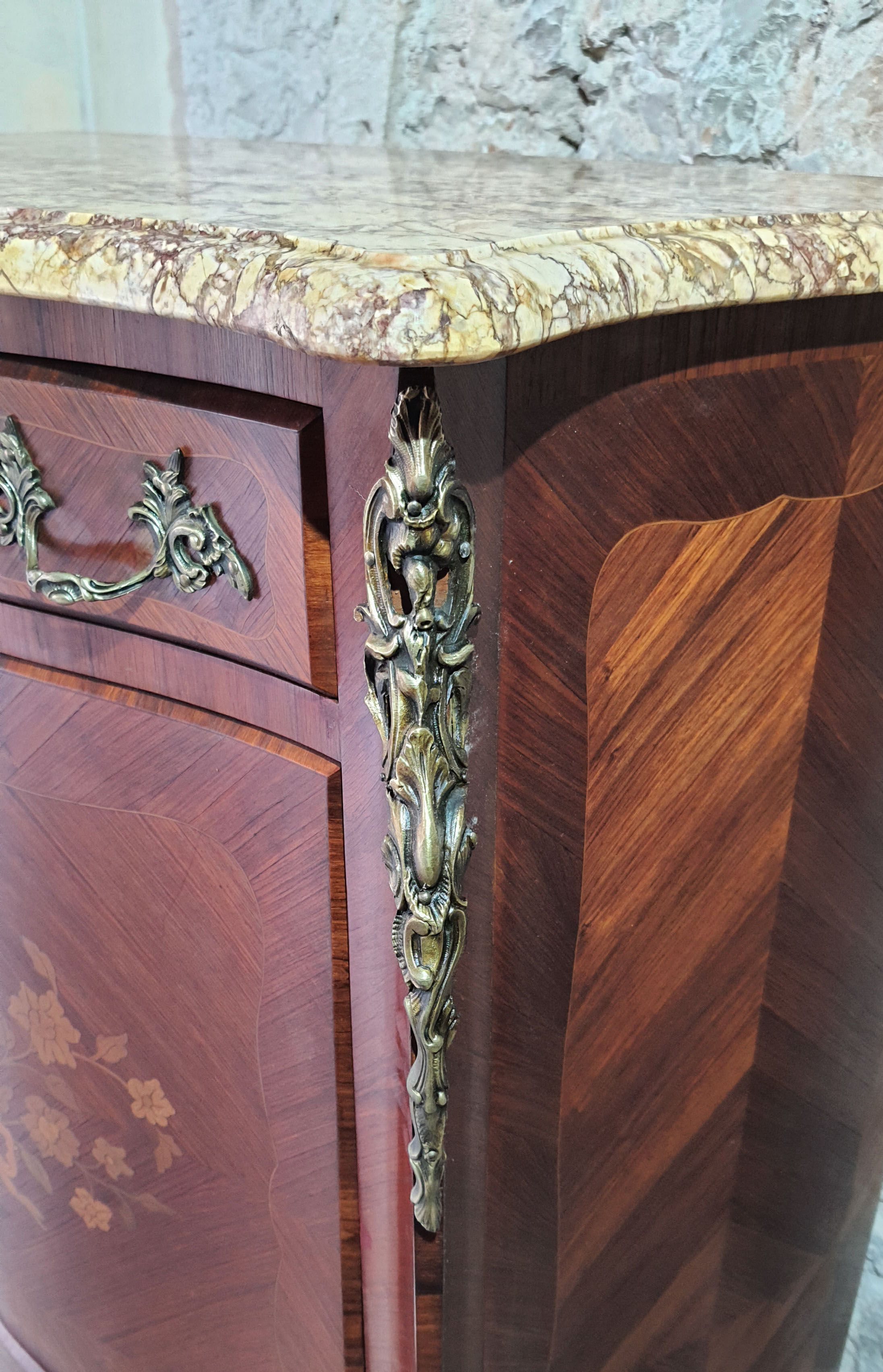 Secretary Louis XV rosewood marquetry