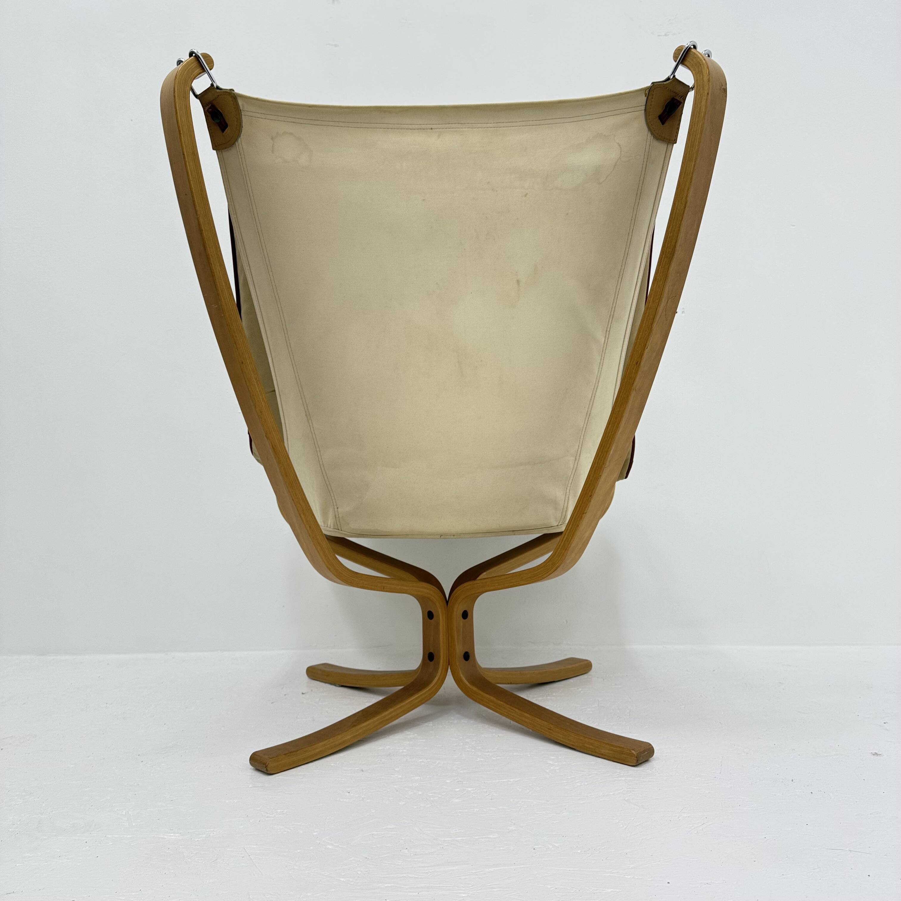 Falcon Leather Lounge Chair by Sigurd Ressel for Vatne Møbler, 1970s