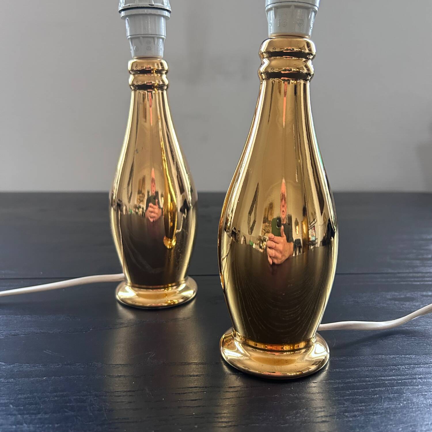 Pair of porcelain lamp bases